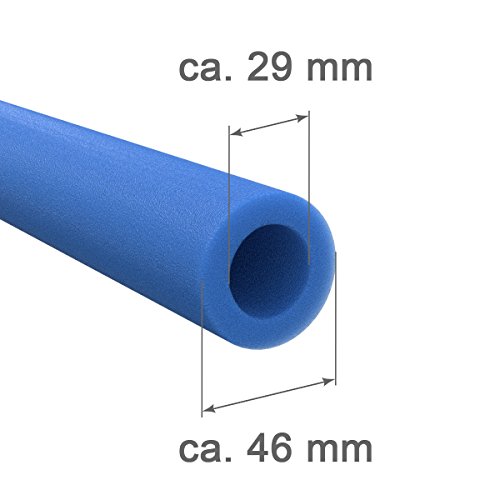 6 x Ersatz Schaumpolster für 3 Netzpfosten, blau - 